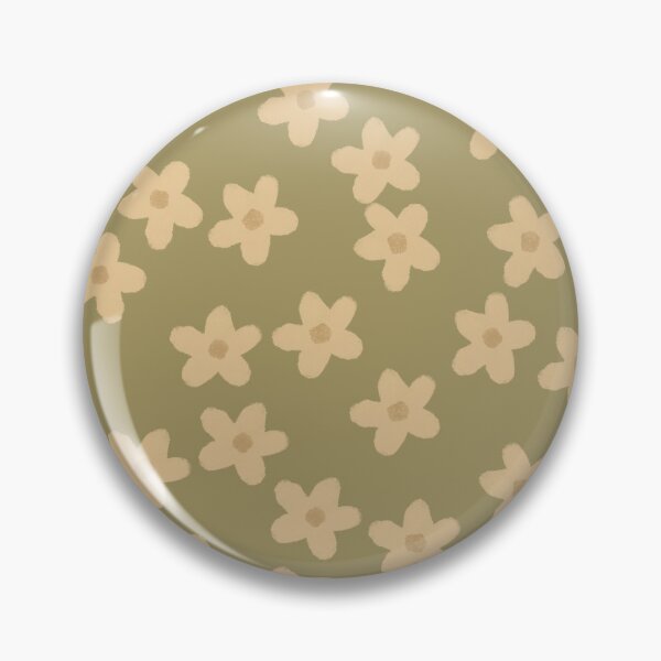 Item preview, Fall Floral Daisy Print in Light Green designed and sold by WildeandCo.