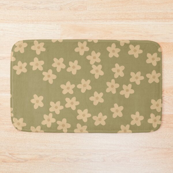 Item preview, Fall Floral Daisy Print in Light Green designed and sold by WildeandCo.