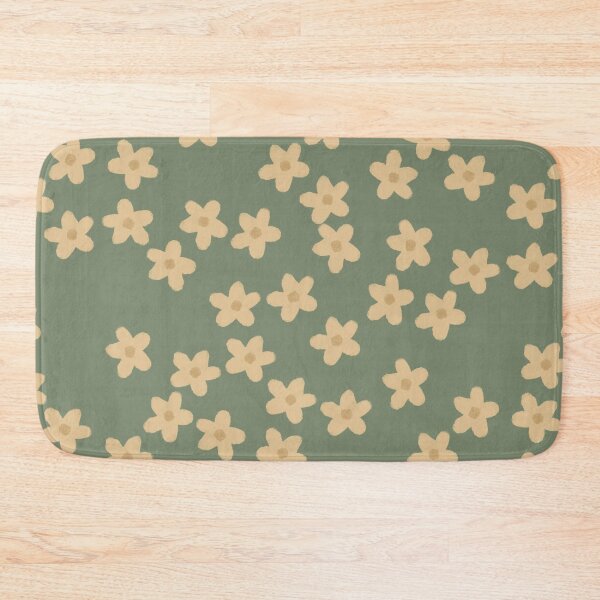 Item preview, Fall Floral Daisy Print in Green designed and sold by WildeandCo.