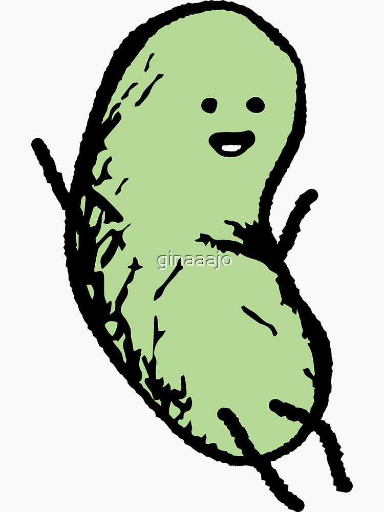 "Little Baby Bean" Sticker by ginaaajo Redbubble