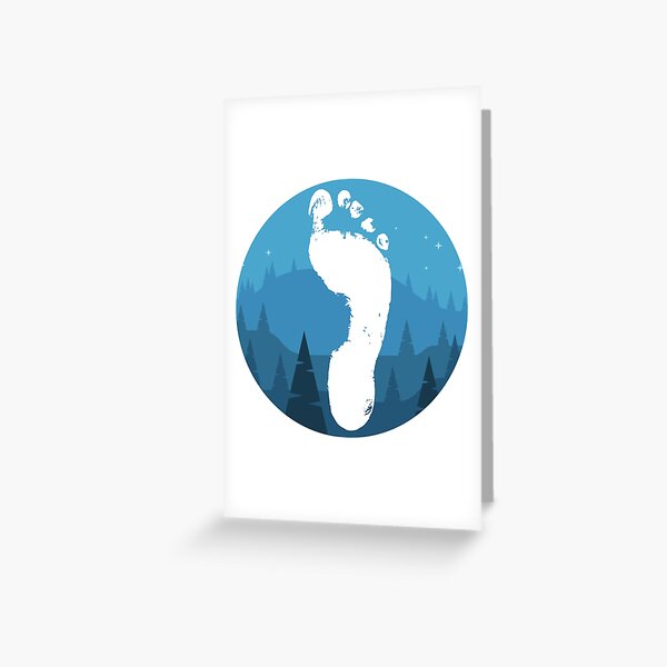 Barefoot running in the mountains Greeting Card