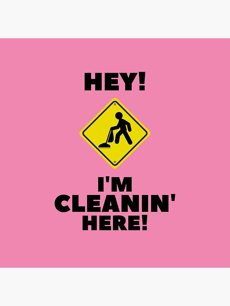 Thumbnail 5 of 5, Coasters (Set of 4), Hey I'm Cleaning Here designed and sold by SavvyCleaner.