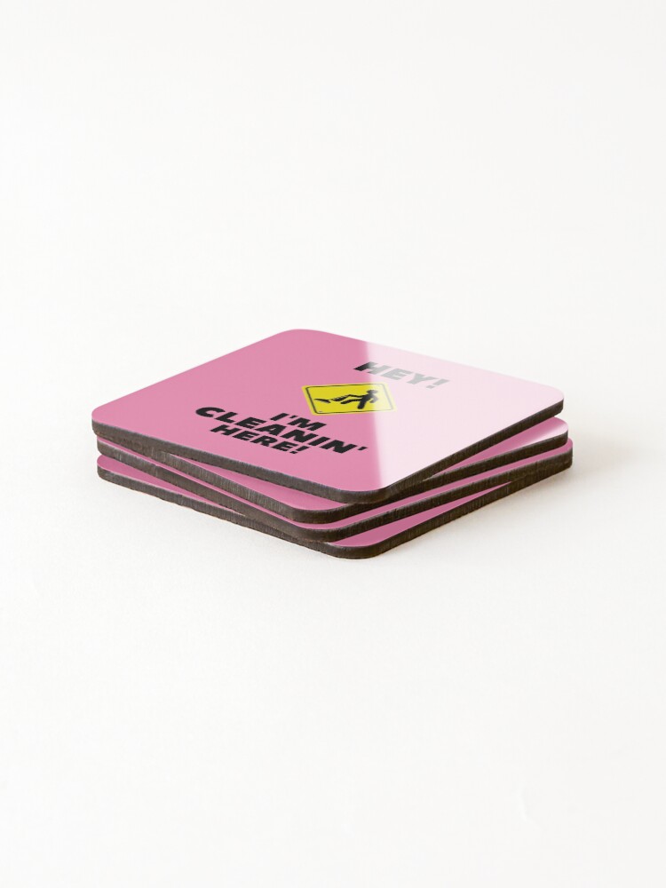 Thumbnail 4 of 5, Coasters (Set of 4), Hey I'm Cleaning Here designed and sold by SavvyCleaner.