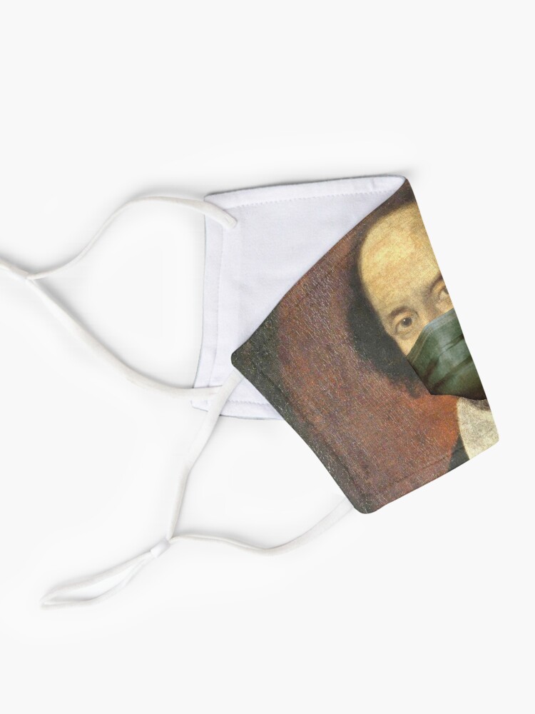 Alternate view of Funny Artworks of William Shakespeare With face mask Pandemic Mask