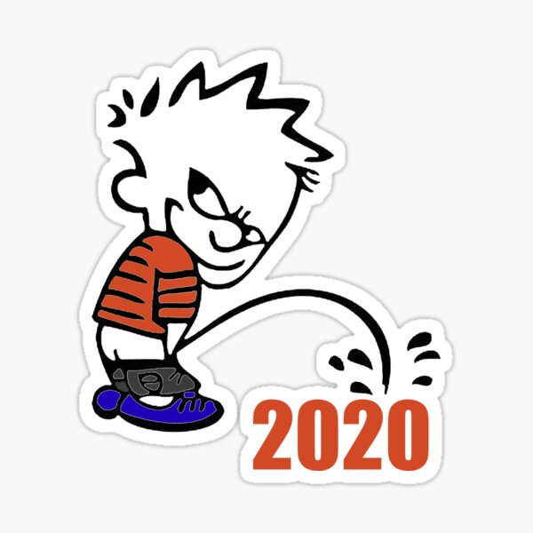 Calvin orinando 2020 Pegatina