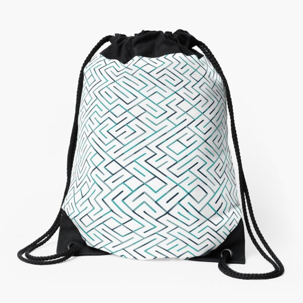 Manipulated Compactor (blues) Drawstring Bag