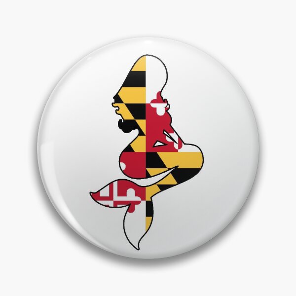 Item preview, Maryland Flag Mermaid designed and sold by VanyaKar.