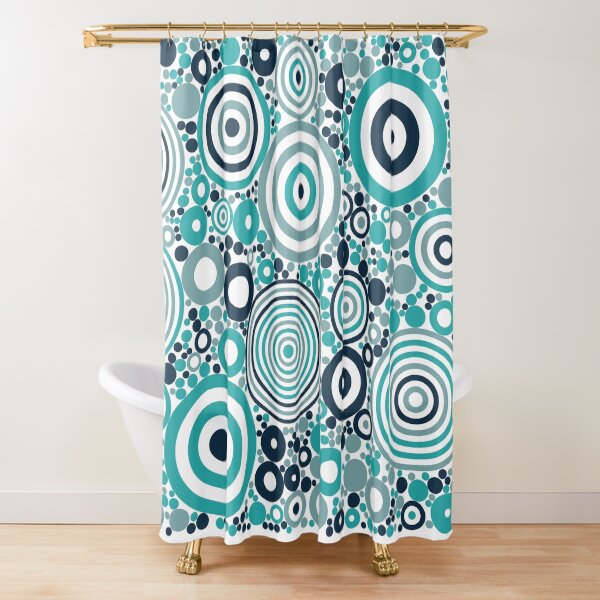 Flowering Certification (blues) Shower Curtain