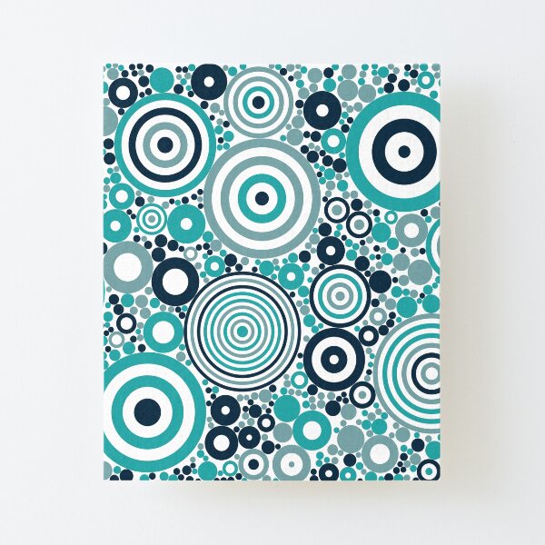 Flowering Certification (blues) Canvas Mounted Print