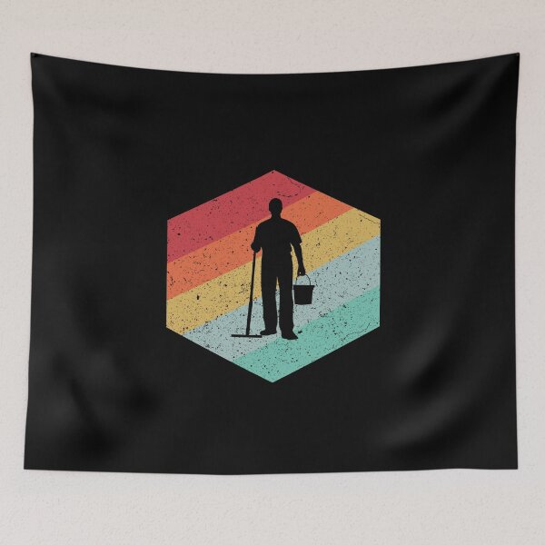 Item preview, Retro Janitor Custodian Cleaner Graphic designed and sold by Dan66.