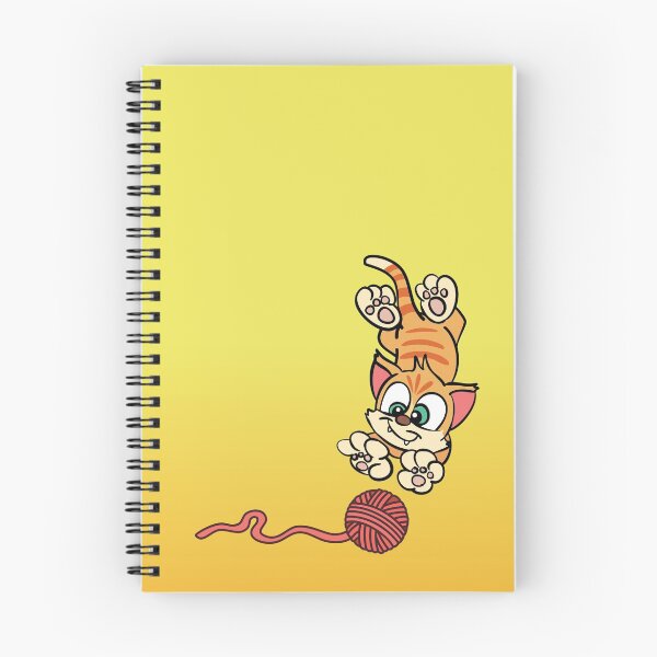 Item preview, Cute Cat Playing with a Ball of Yarn designed and sold by hlafflin.