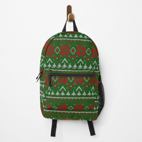 Item preview, Knitted Christmas pattern red green designed and sold by fuzzyfox.