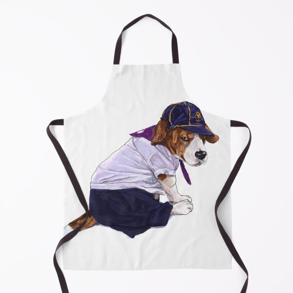 Item preview, Adorable beagle wears student dress, digital painting. designed and sold by hadkhanong.