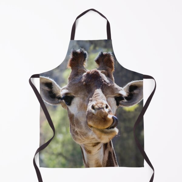 Item preview, Funny Giraffe Licking Her Face Photo designed and sold by TallOne-apparel.
