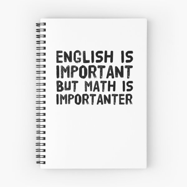 Item preview, English is important but math is importanter designed and sold by MillanMarketing.