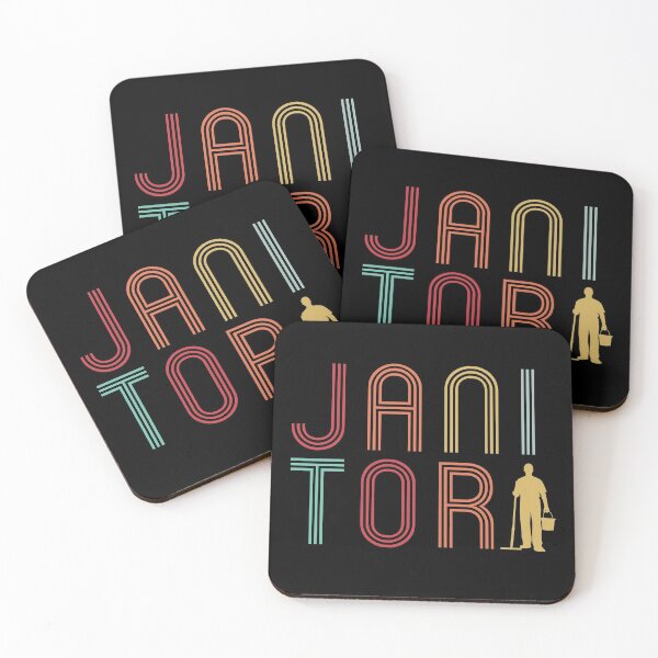 Item preview, Retro Janitor Custodian Cleaner Graphic designed and sold by Dan66.