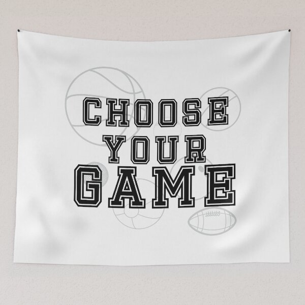 Item preview, Choose Your Game With Football, Soccer Ball, Basketball, Bowling Ball, Volleyball And Other Sports designed and sold by 4AllTimes.
