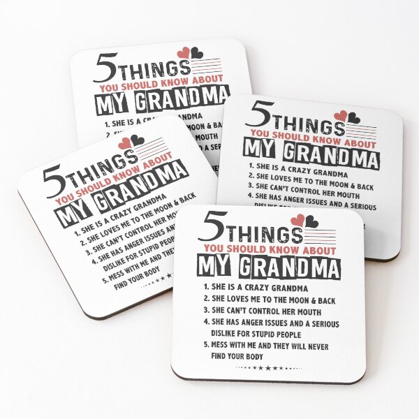 Item preview, 5 things You should know about my grandma designed and sold by CarlosGray.