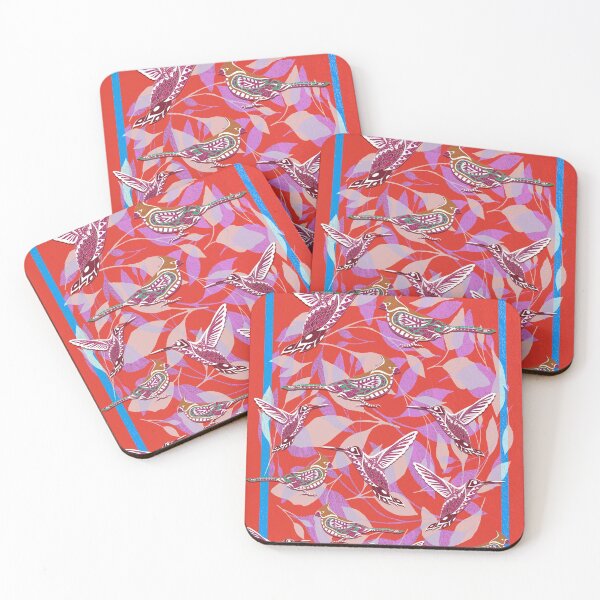 Item preview, hummingbirds with wings mayan pattern ecopop designed and sold by jorgelebeau.