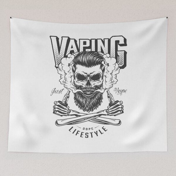 Item preview, vaping life style skul - just vape unisexe shirts designed and sold by jatoso.