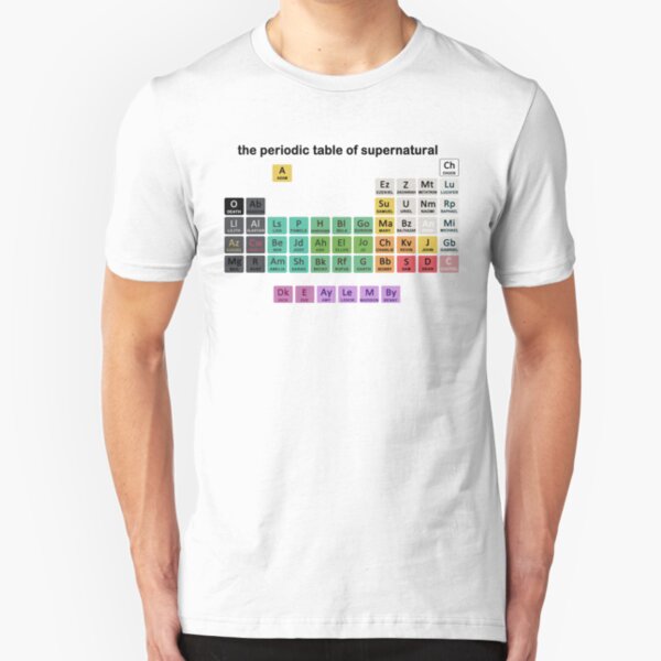 The Periodic Table Of Supernatural Slim Fit T-Shirt