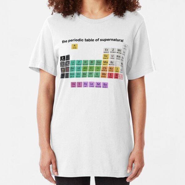 The Periodic Table Of Supernatural Slim Fit T-Shirt