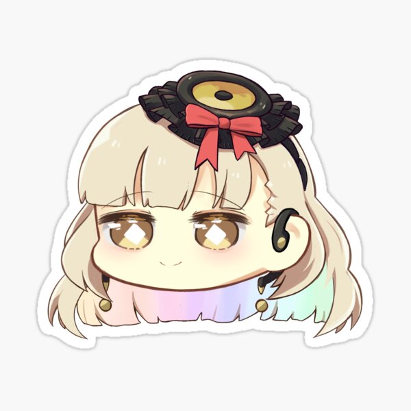 vocaloid mayu (chibi bean head) Sticker