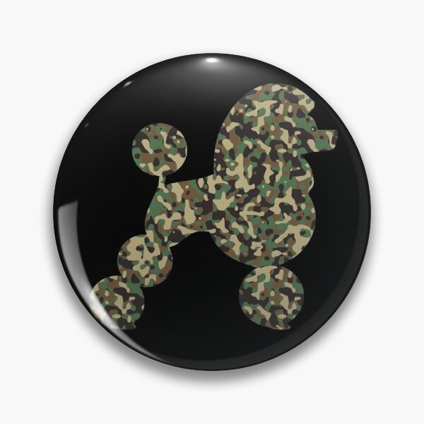 Item preview, poodle silhouette camouflage pattern for dog lovers  designed and sold by cathelkav.