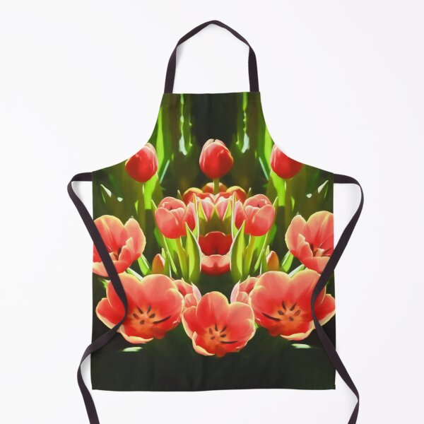 Tulips (digital painting) Apron