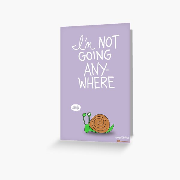 Valentine's Day Card (SNAIL) Greeting Card