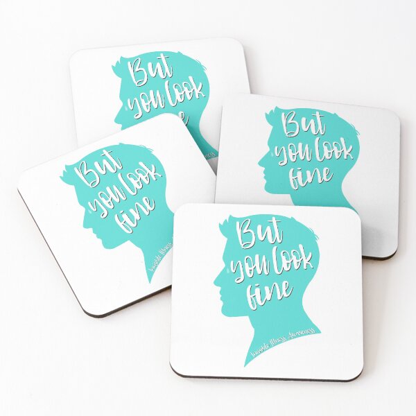 Item preview, But You Look Fine Man Silhouette Teal designed and sold by Elle  Hazlett.