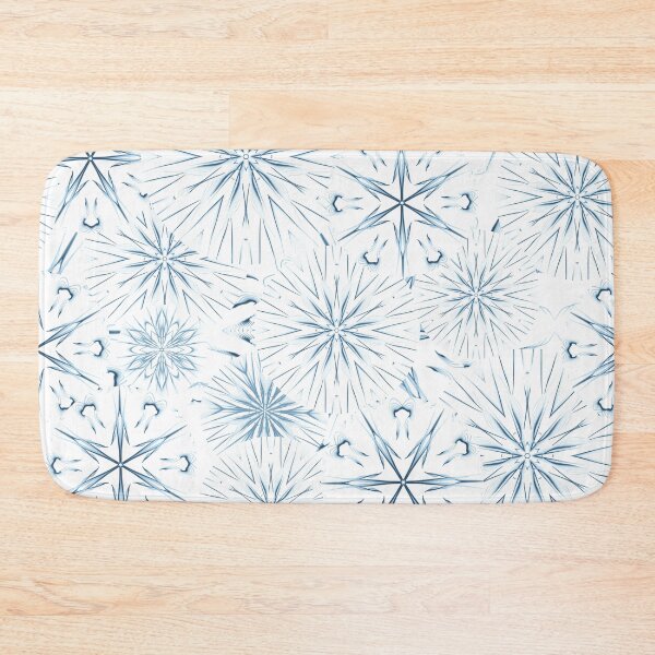 Item preview, Paynes Grey Color Mandala Geometric Pattern on While Background - brighter variation. designed and sold by wild.geranium.design.