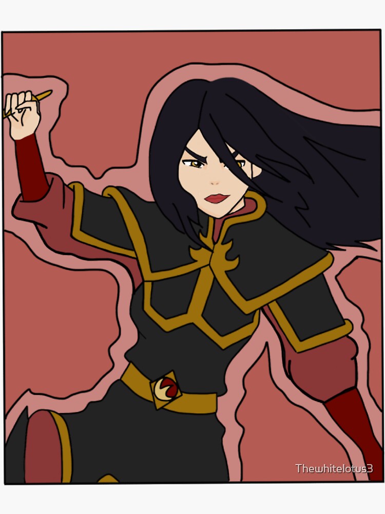 Avatar The Last Airbender Azula Hair Down Sticker Sticker For Sale