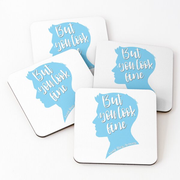 Item preview, But You Look Fine Man Silhouette Blue designed and sold by Elle  Hazlett.