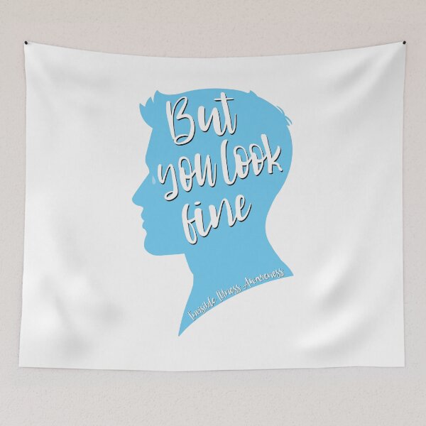 Item preview, But You Look Fine Man Silhouette Blue designed and sold by Elle  Hazlett.