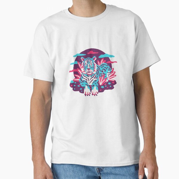 Cute Psychedelic Tiger Art Classic T-Shirt