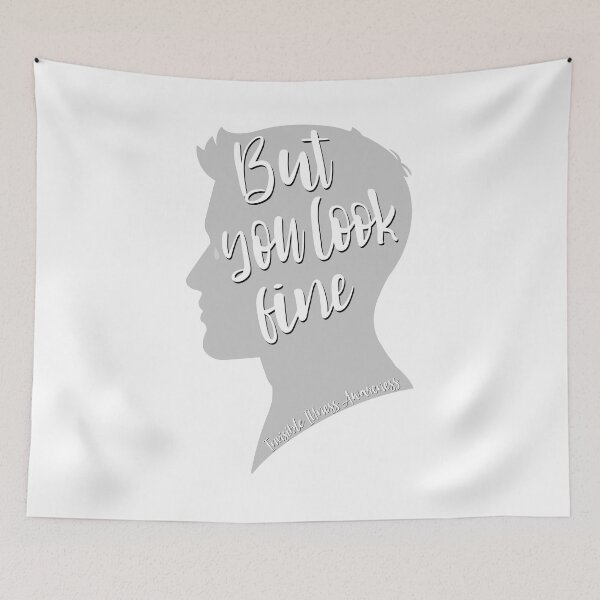 Item preview, But You Look Fine Man Silhouette Gray designed and sold by Elle  Hazlett.