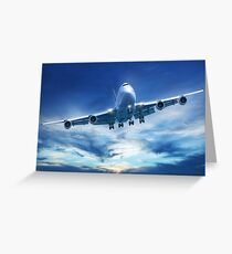 Tarjeta de felicitación Boeing 747