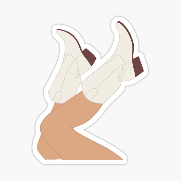 Kick It Cowgirl Sticker
