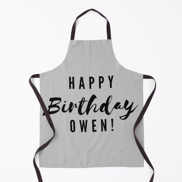 Aperçu de l'œuvre Joyeux anniversaire Owen! créée et vendue par CreativeText.