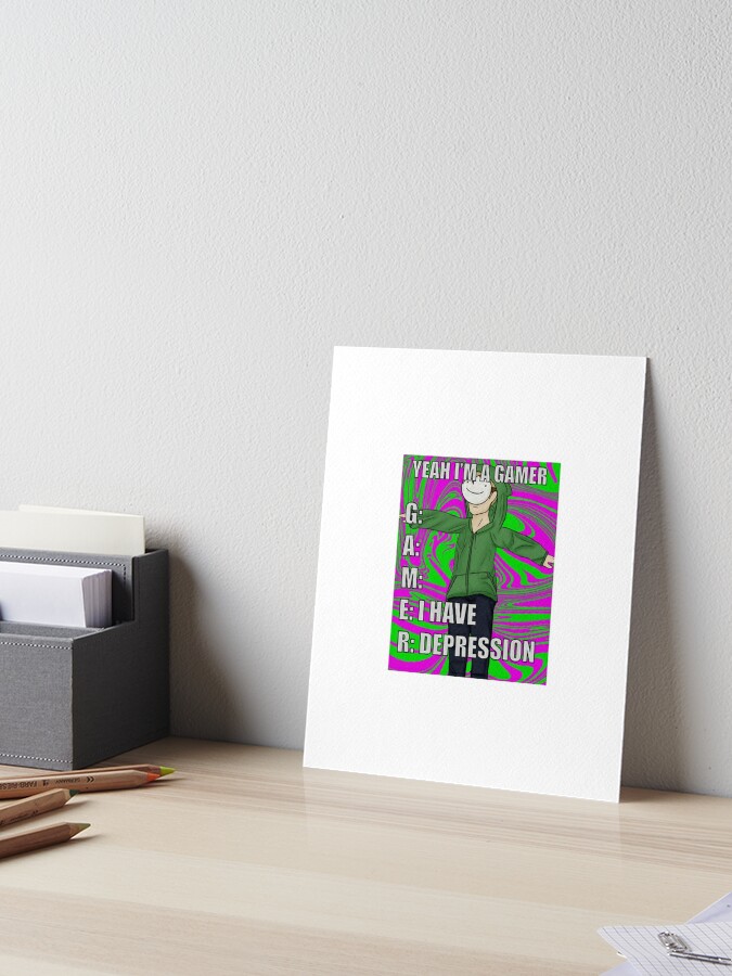 Dream Dreamwastaken Minecraft Youtube Meme Art Board Print By Jamielemann Redbubble