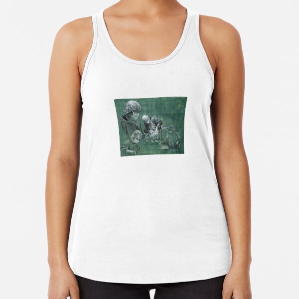 A Gift - watercolour charcoal pastel by Avril Thomas Racerback Tank Top