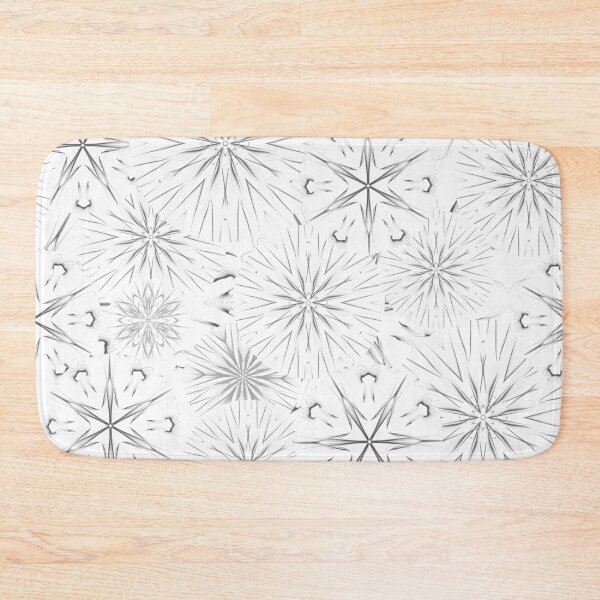 Item preview, Black and White Mandala Geometric Pattern on White Background. designed and sold by wild.geranium.design.