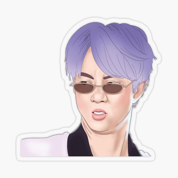 BTS Jin Transparent Sticker