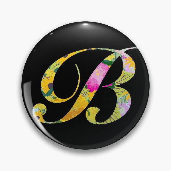 Item preview, Monogram Floral Cursive Letter B designed and sold by sporadicdoodlin.