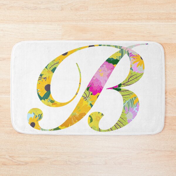 Item preview, Monogram Floral Cursive Letter B designed and sold by sporadicdoodlin.