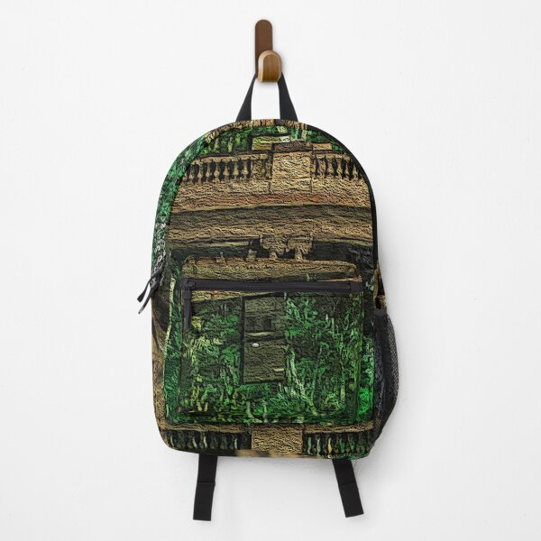 Item preview, GARDEN CLIMBING THE WALLS OF A SANDSTONE BUILDING designed and sold by Jane Holloway.