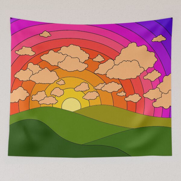 Item preview, Groovy landscape  designed and sold by Audrey Herbertson.