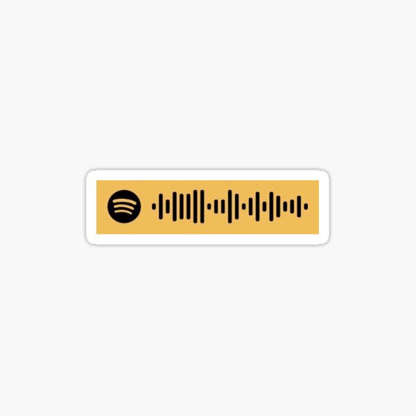 bon iver roslyn spotify scan Sticker