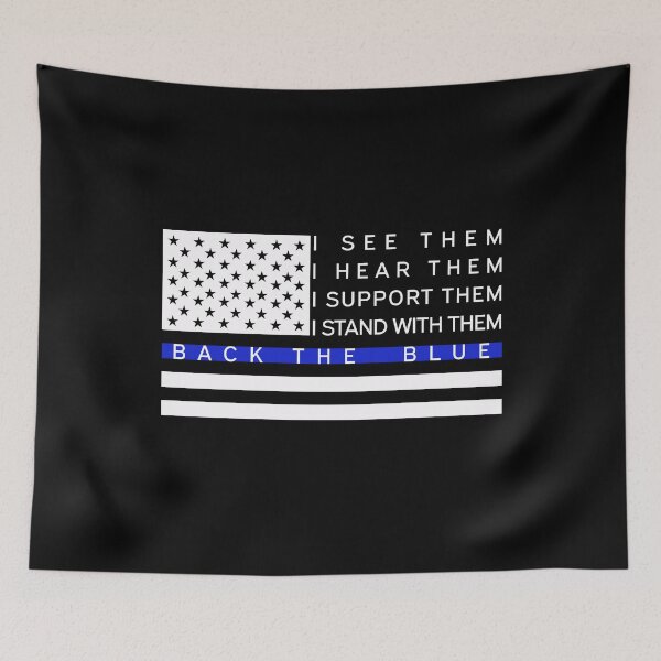 Item preview, Thin Blue Line - Back The BLUE designed and sold by Michael Schmidt.
